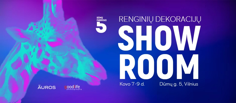 Nemokamas renginys | Renginių dekoracijų SHOW ROOM - ĀUROS