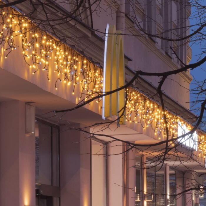 3m profesionalių LED varveklių girlianda PRO su blyksėjimu IP67