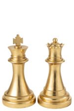 Auksinė dekoratyvinė šachmatų figūra