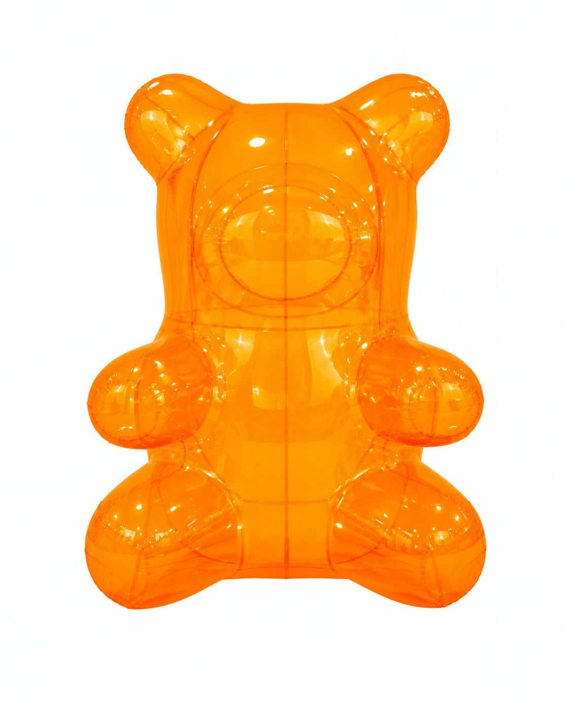 Pripučiamas meškinas oranžinis Pripučiamas meškinas oranžinis